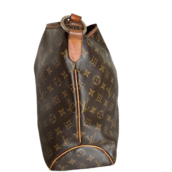LOUIS VUITTON Delightful MM Brown Monogram Canvas Hobo Bag Discontinued - Picture 4 of 17
